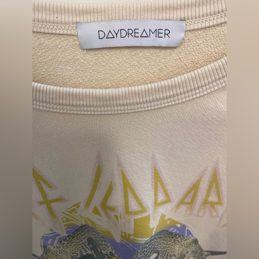 Daydreamer Cream and Yellow Graphic Sweatshirt - Picture 2 of 4